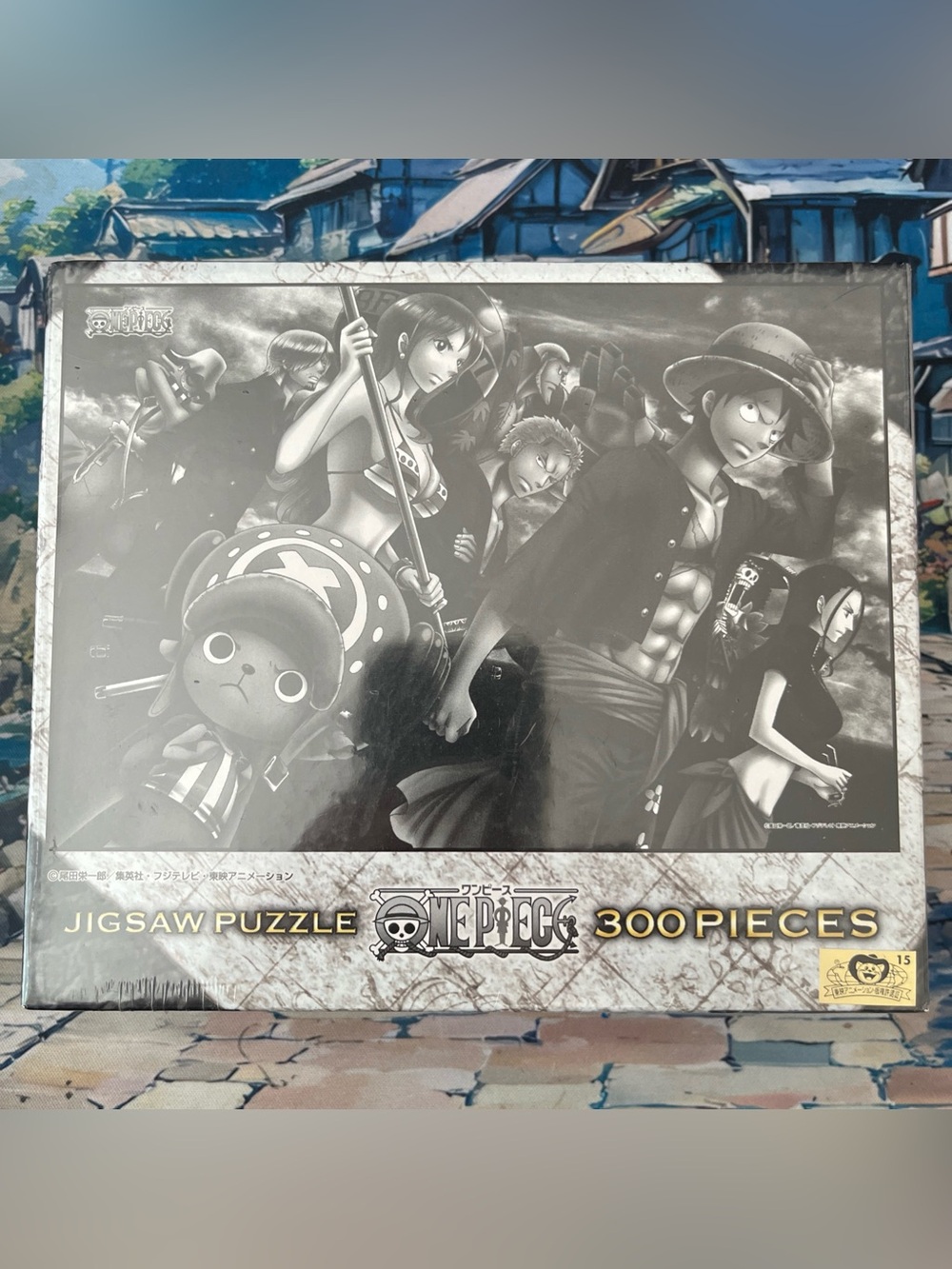 Onepiece Black & White Crew Montage 300-Piece Puzzle